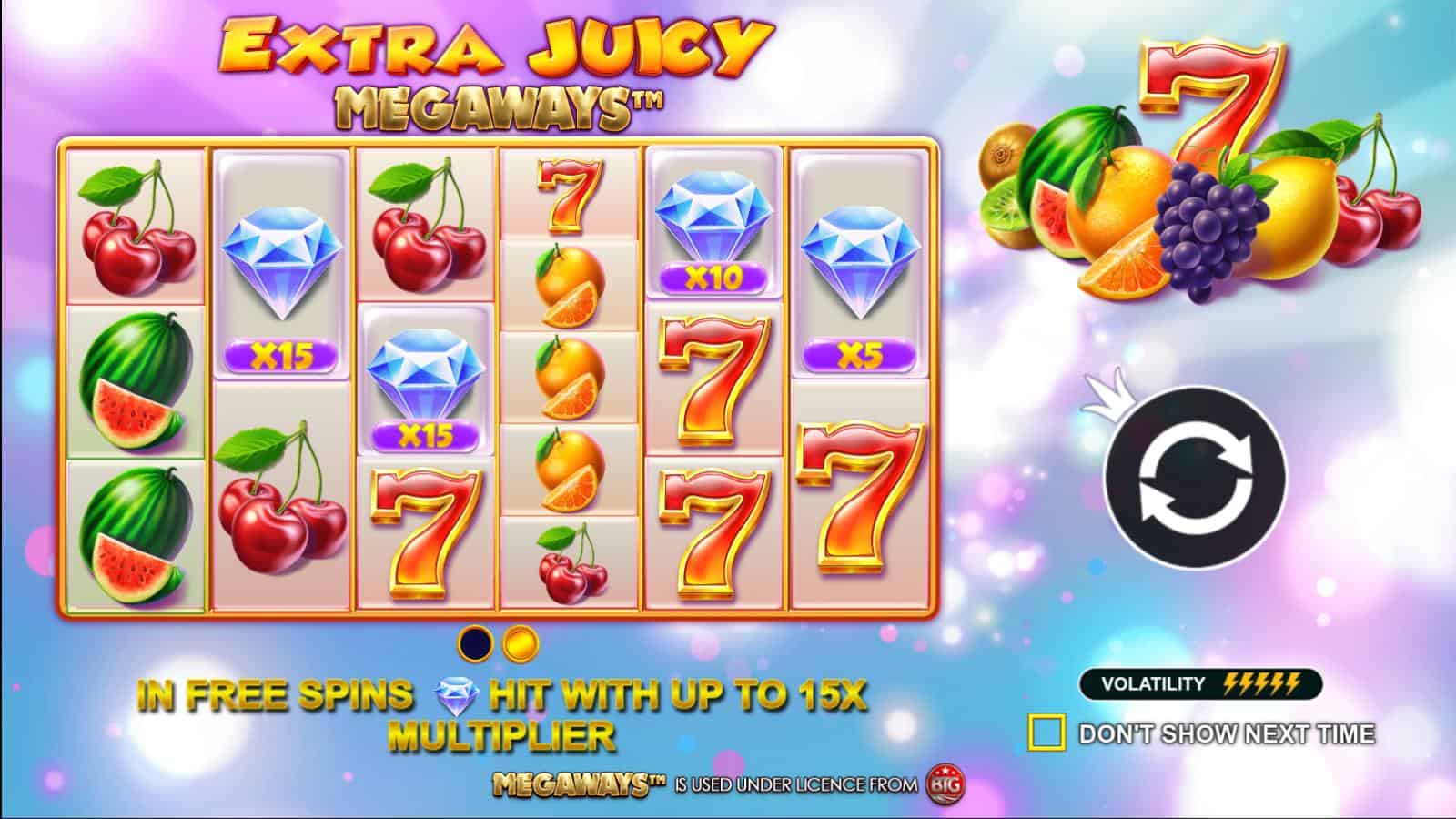 Kesegaran Maksimal Buah Berhadiah Unik Extra Juicy Megaways